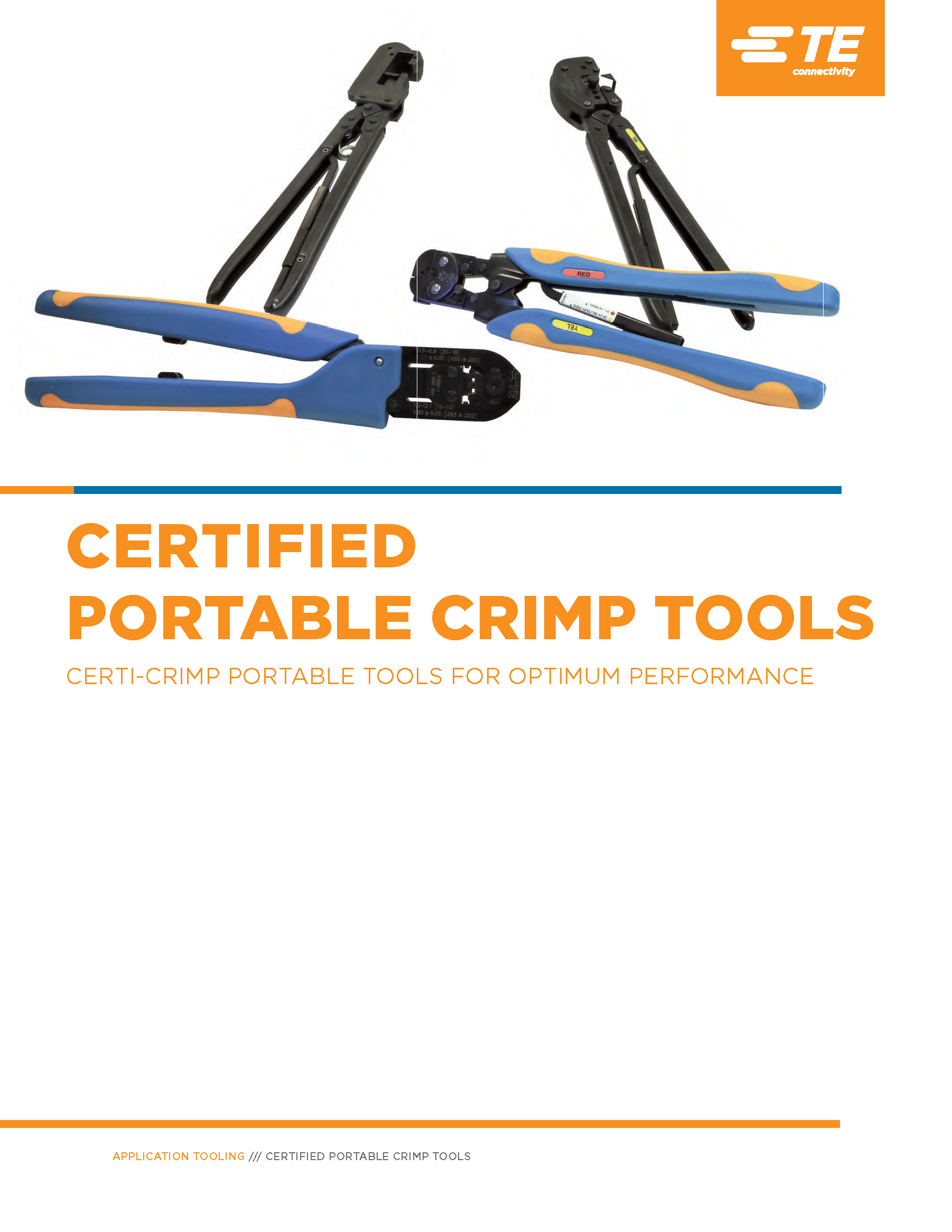 TE Portable Crimp Tooling Catalog